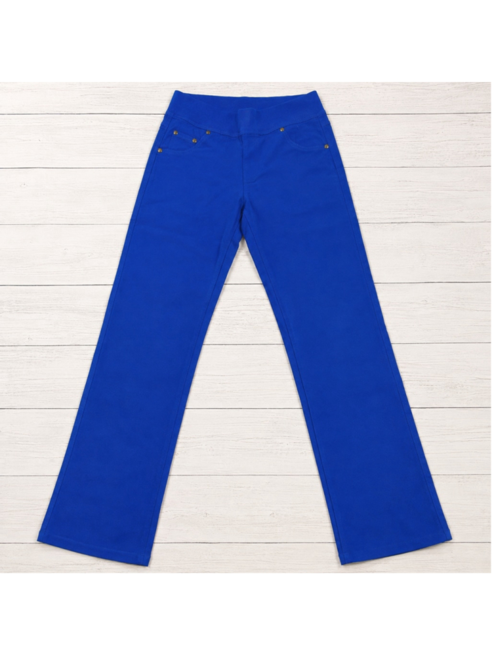 New Mix Royal Blue Ponte Pants 2X Best Fit 12/14 High Rise Stretch